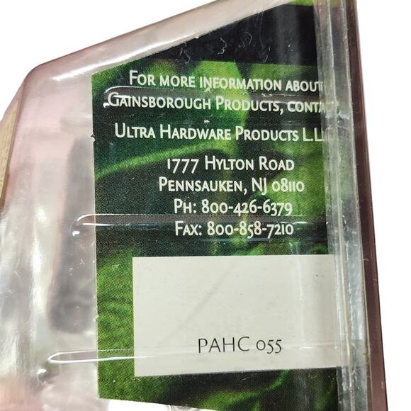 Gainsborough Genuine Porcelain Door Knobs Hall & Closet, Ebony, Non-Locking NEW - Picture 4 of 7